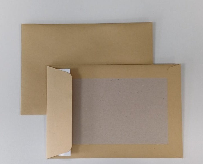 238 x 165mm Sentinel Manilla Peel & Seal Board Back 9975