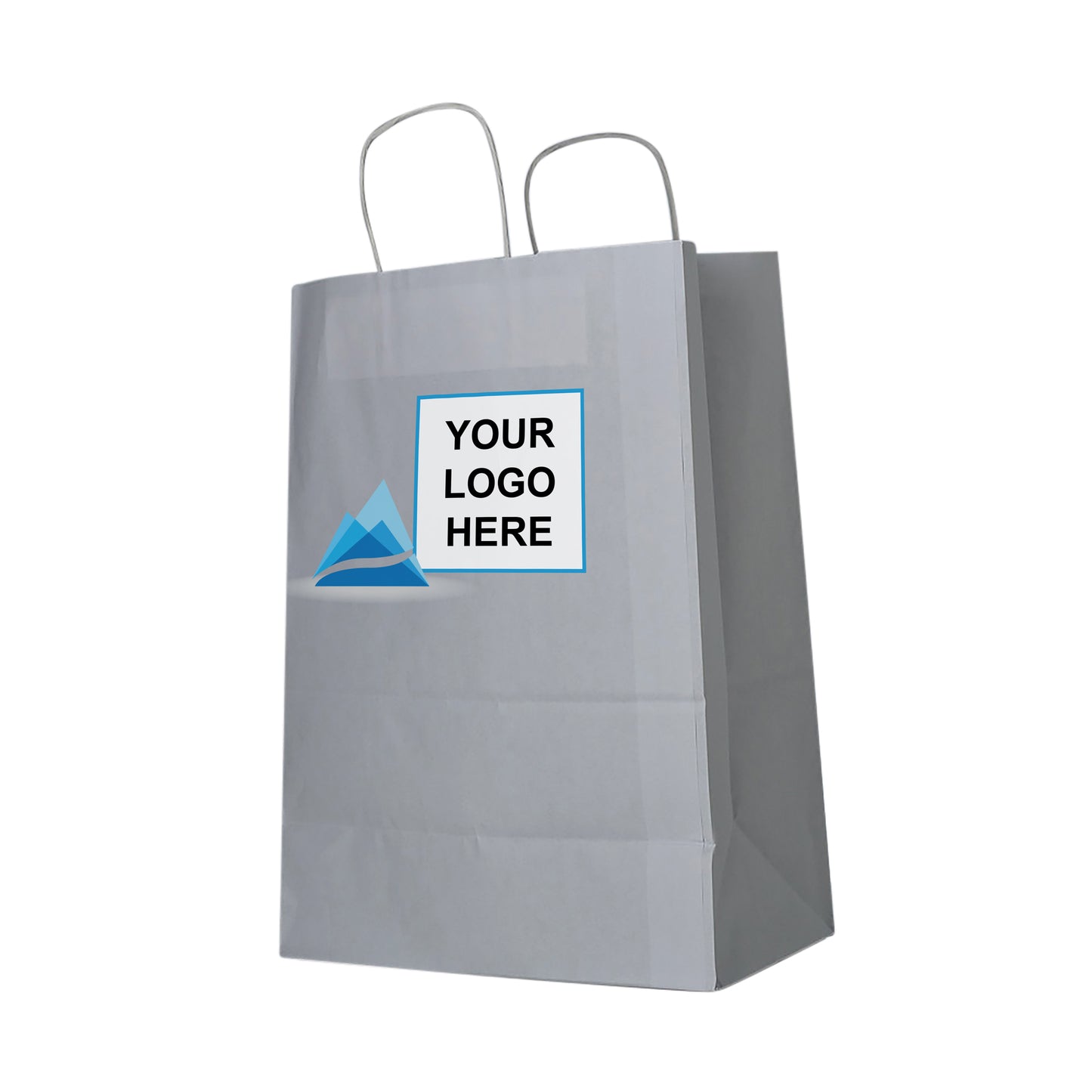 White 100gsm Gusset Twisted Paper Handle Retail Bag