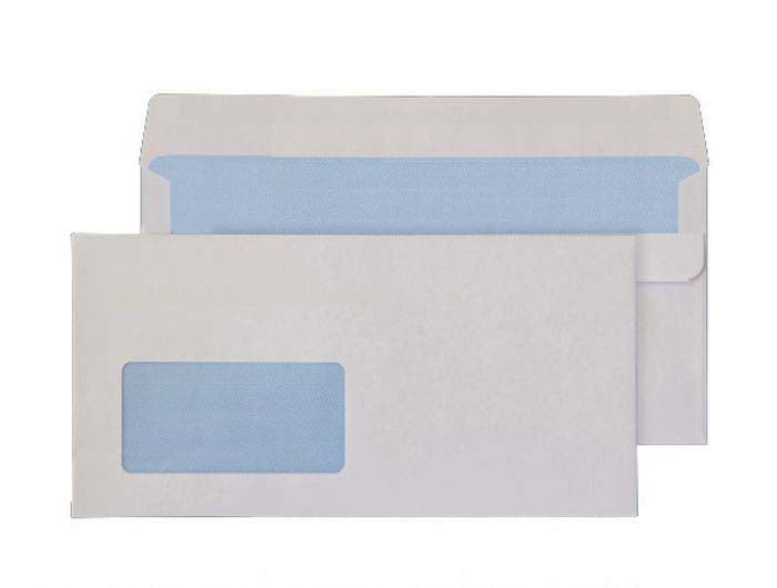 121 x 235mm Ben Nevis White Window Self Seal Wallet 3416