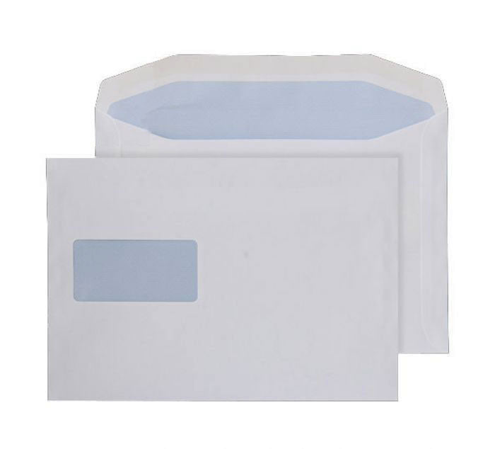 178 x 254mm Pennine White Window Gummed Wallet 3742