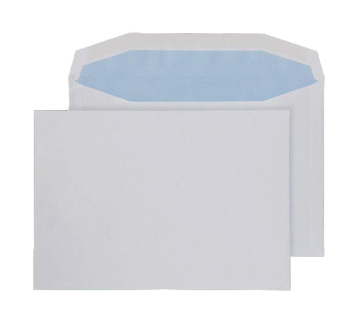 162 x 229mm C5 Adamant White Matt Coated Gummed Wallet 3917