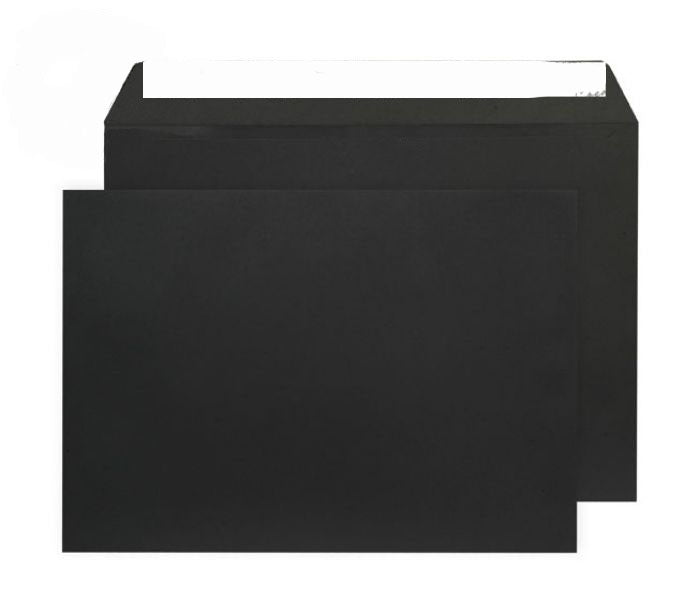 229 x 324mm C4 Cascade Black Peel & Seal Wallet 5414