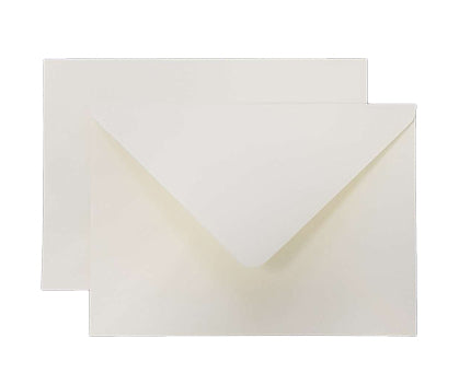 125 x 175mm Brocken Antique Ivory Gummed Diamond Flap 6517