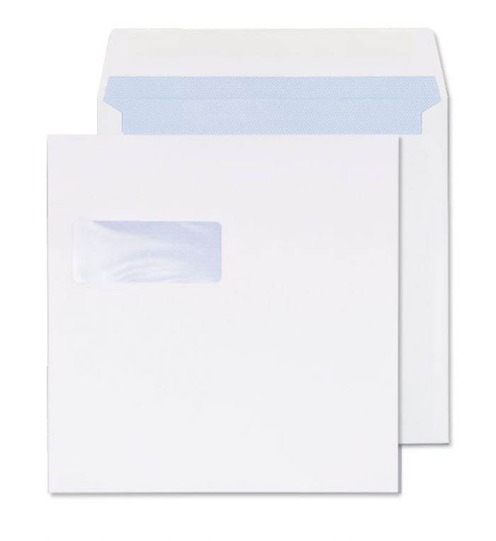 240 x 240mm  Cambrian White Window Gummed Wallet 2242