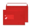 162 x 229mm C5 Cascade Pillar Box Red Window Peel & Seal Wallet 5306W
