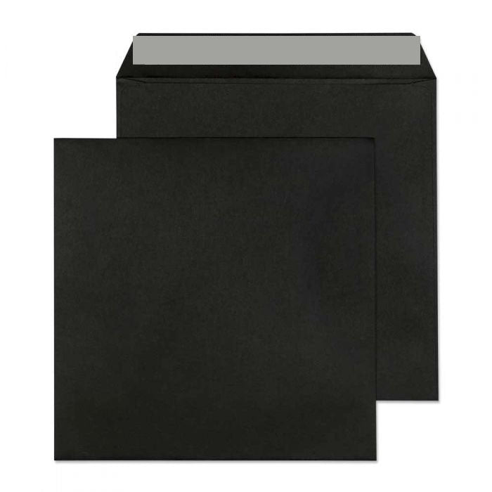 160 x 160mm  Cascade Black Peel & Seal Wallet 5657