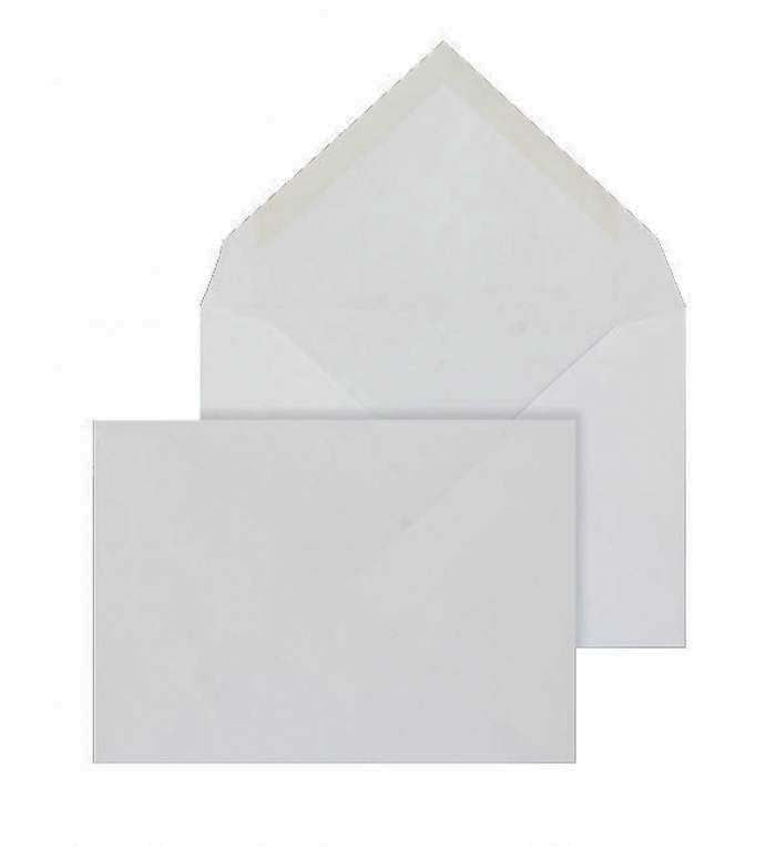 114 x 162mm C6 Brocken Plus White Wove Gummed Diamond flap 6217