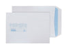 229 x 162mm C5 Tryfan Recycled White Window Self Seal Pocket R4842